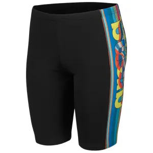 BOYS' SWIM JAMMER PALETTE - MULTI WATER/BLACK