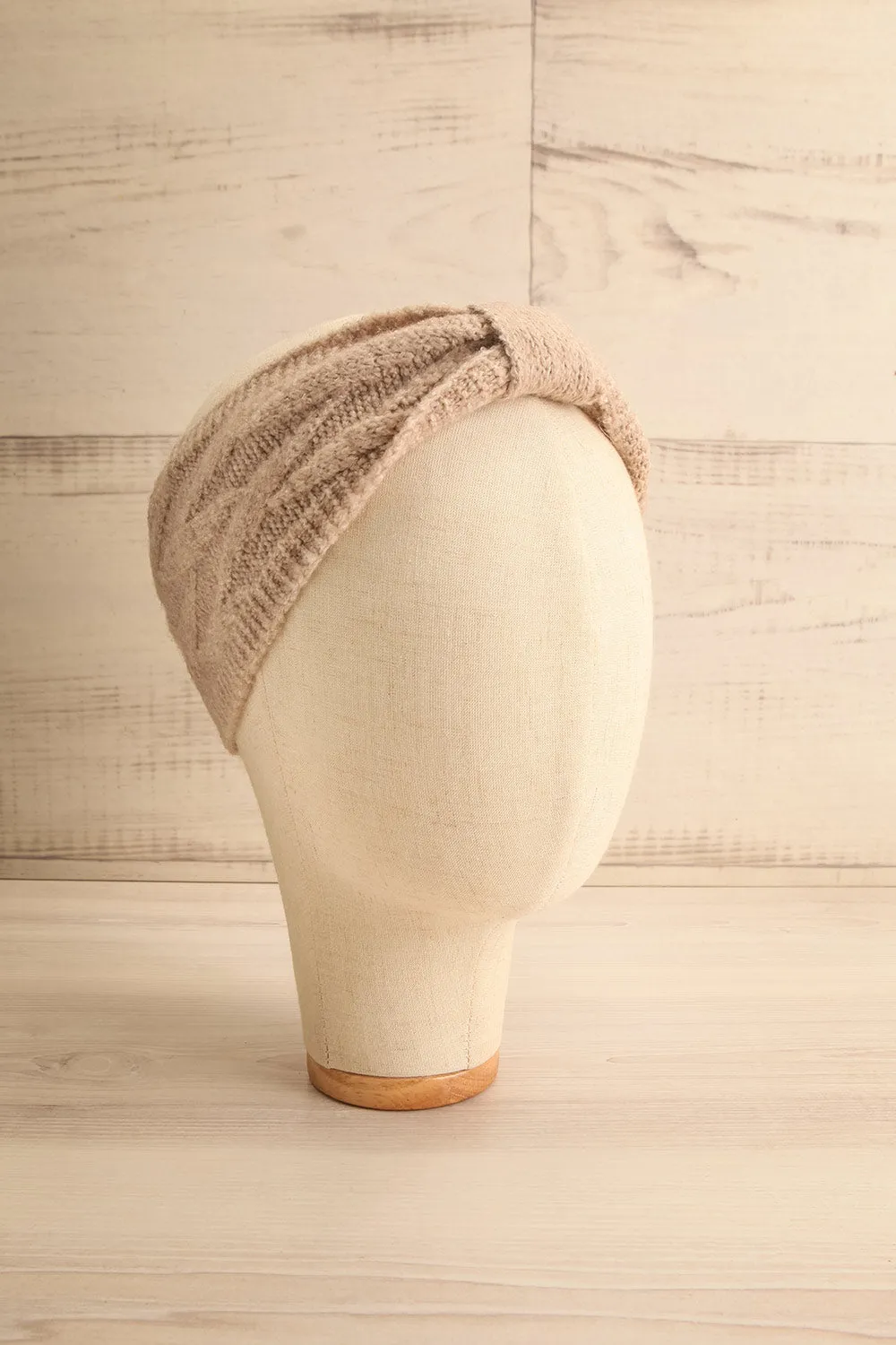 Bromley Beige | Knit Headband