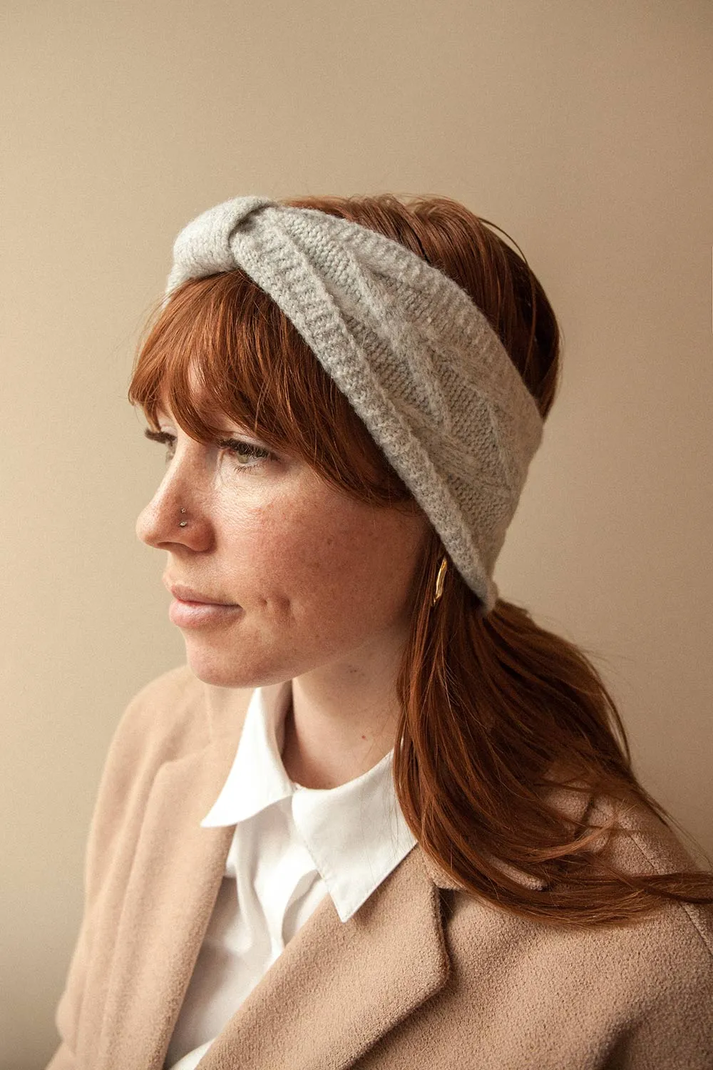 Bromley Grey | Knit Headband