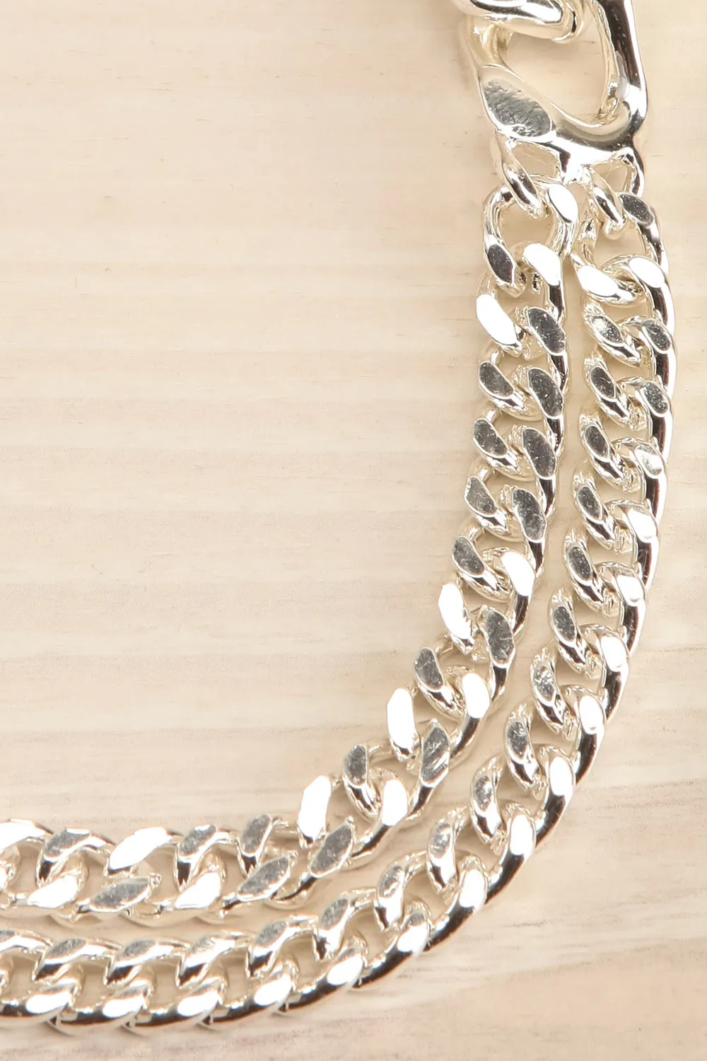 Cendres Silver | Chunky Curb Chain Necklace