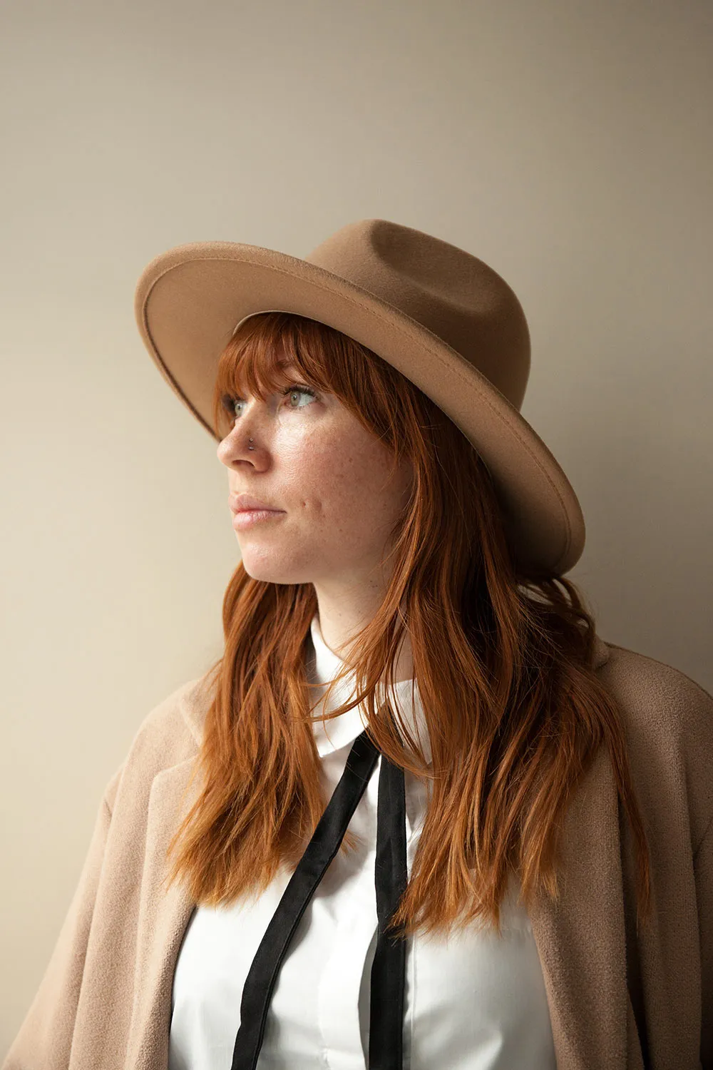 Chelny | Brown Wide Brim Felt Hat
