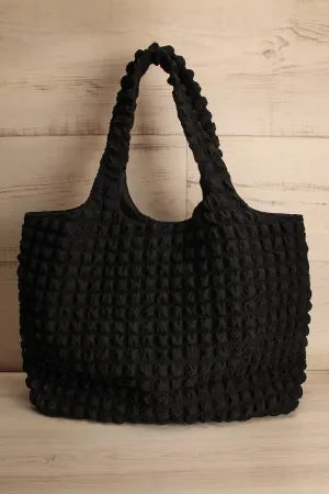 Choonga | Black Waffled Bag