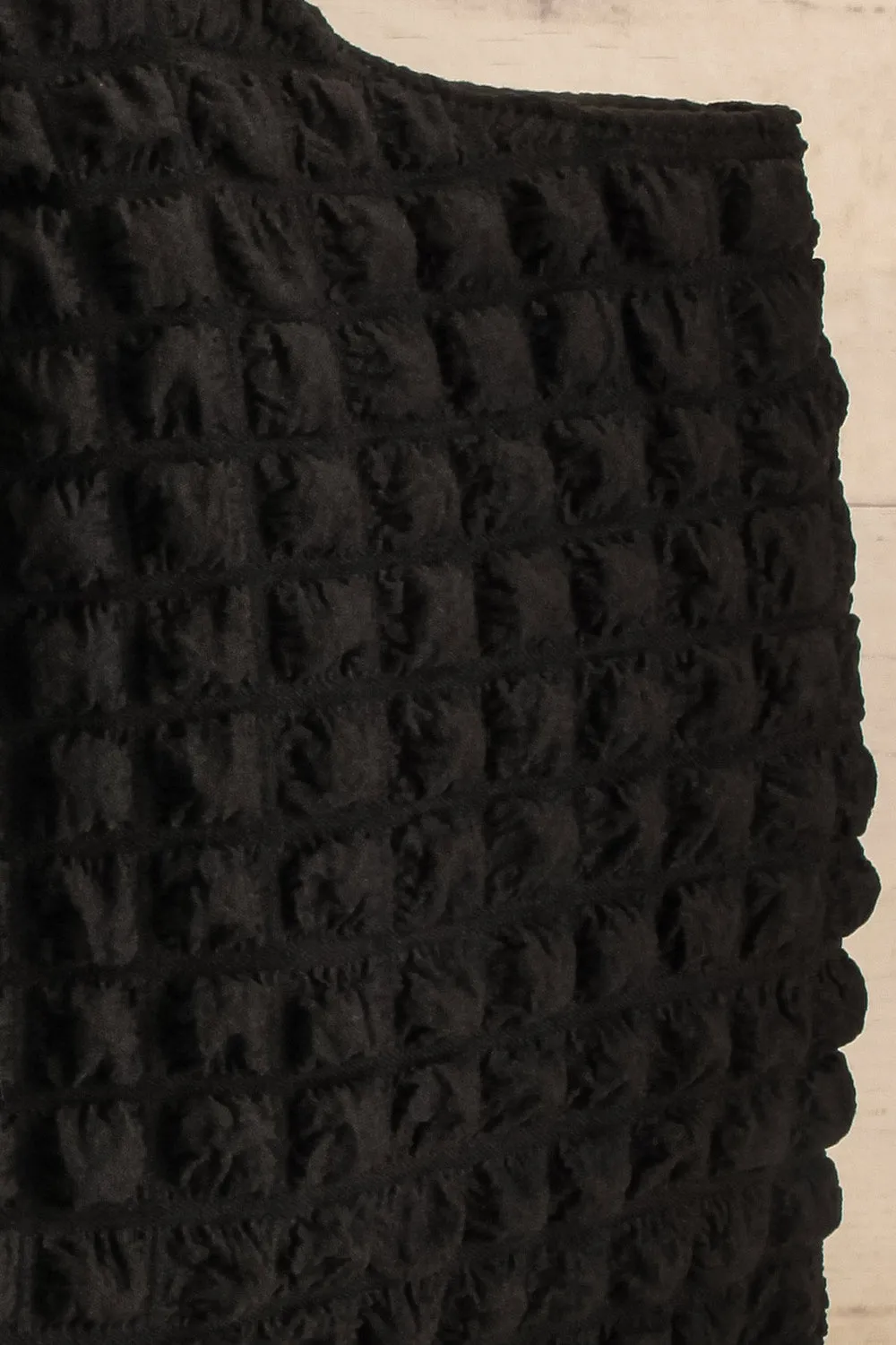 Choonga | Black Waffled Bag