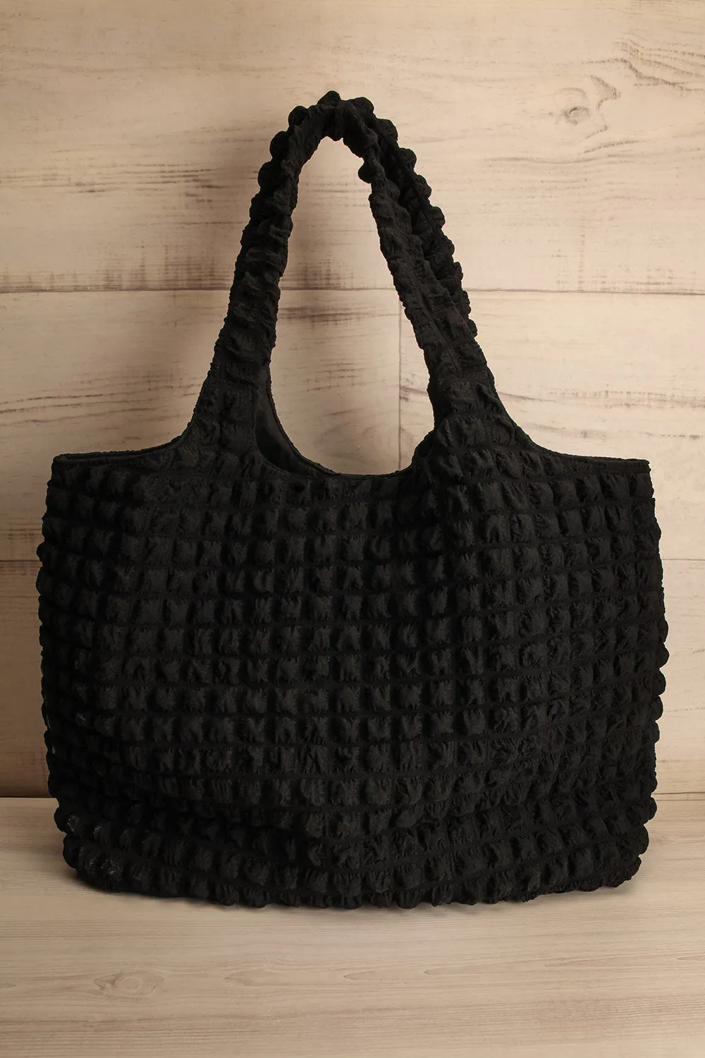 Choonga | Black Waffled Bag