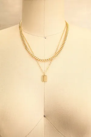 Chorley Gold | Two Chain Necklace