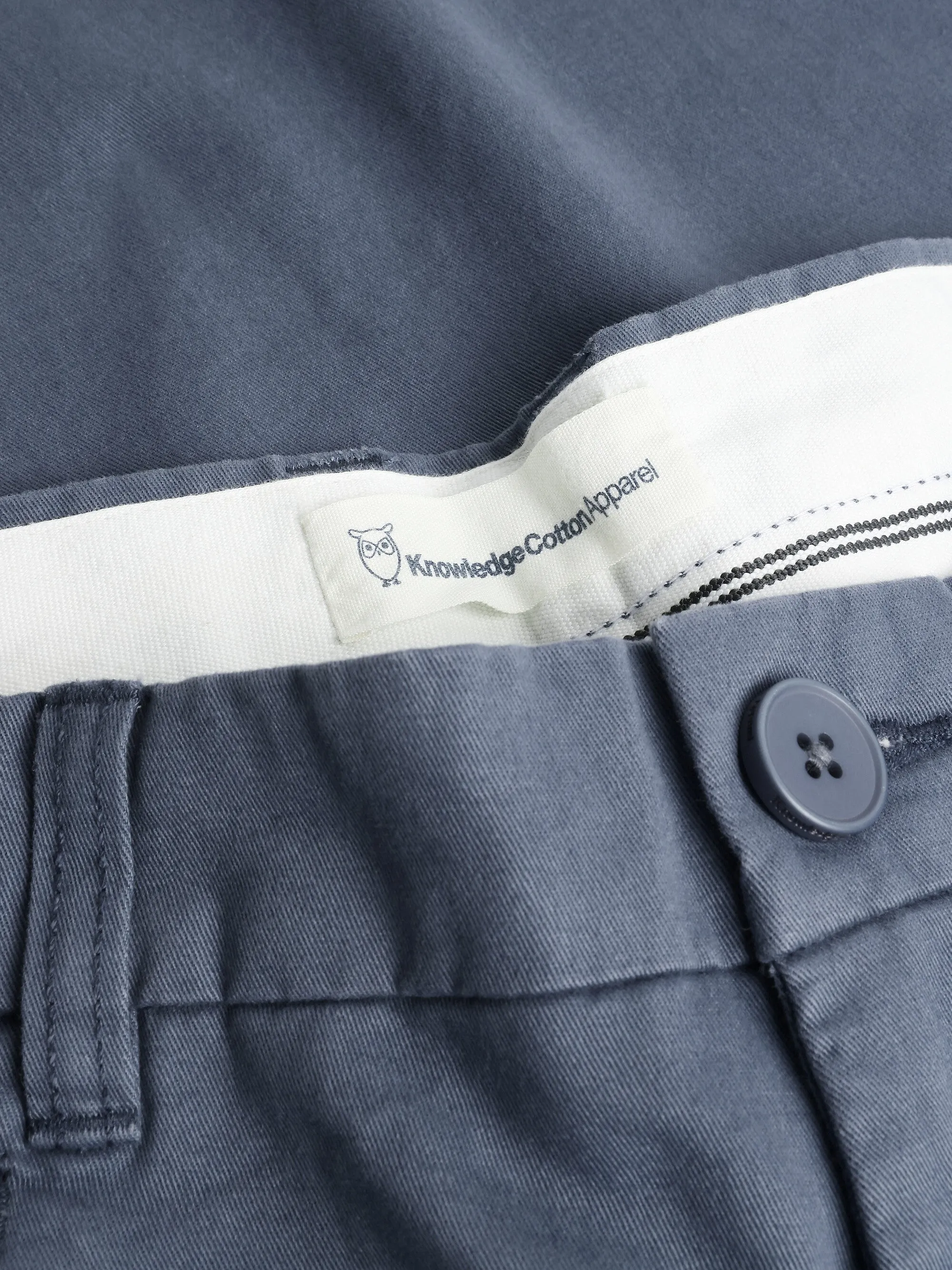 CHUCK regular twill chino pants - Vintage Indigo Knowledge Cotton