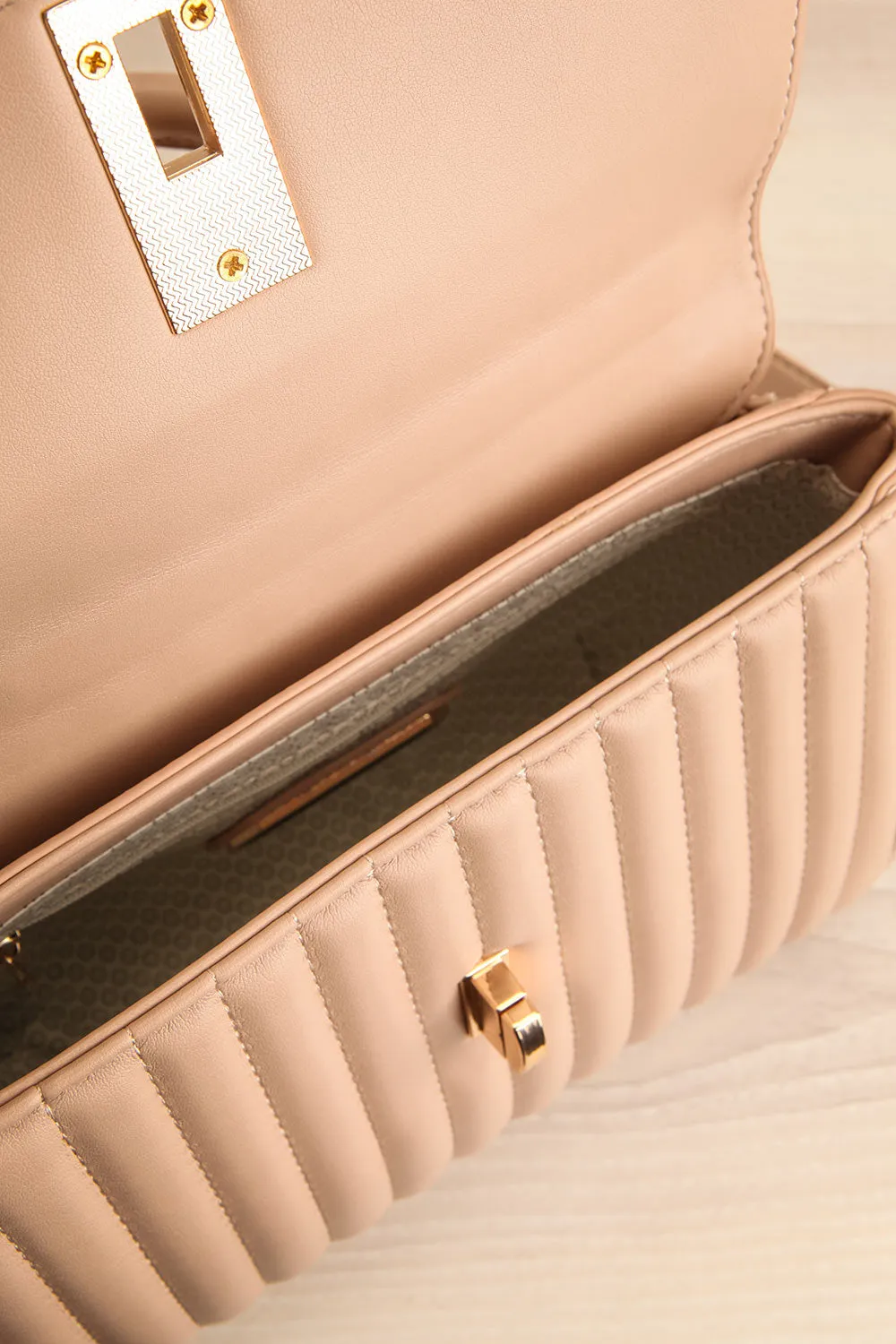Cimulis Beige | Quilted Crossbody Handbag