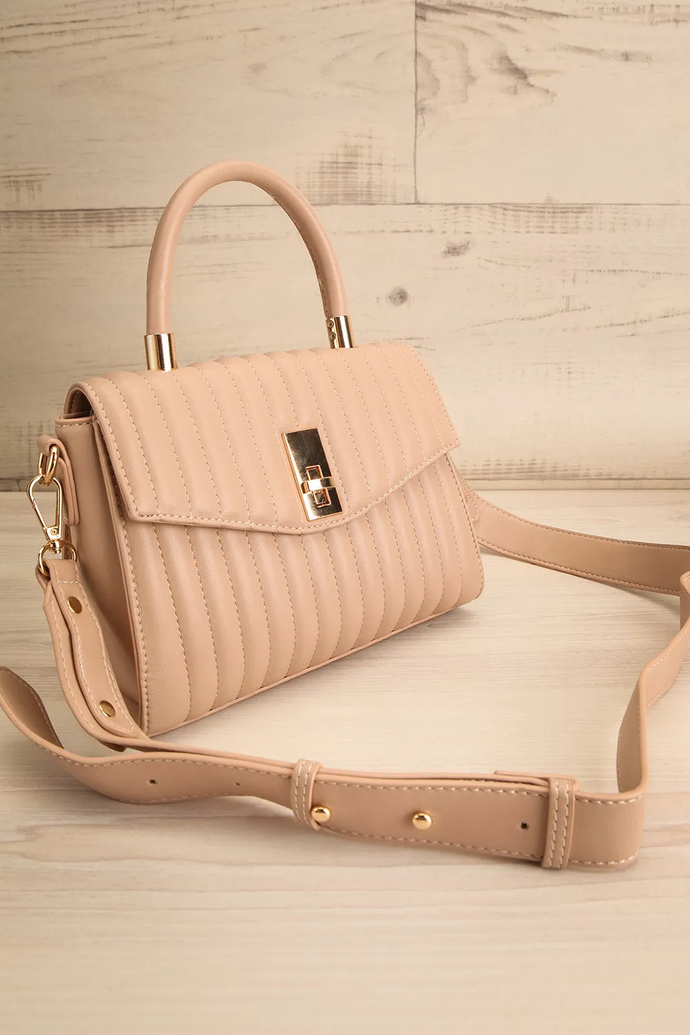 Cimulis Beige | Quilted Crossbody Handbag