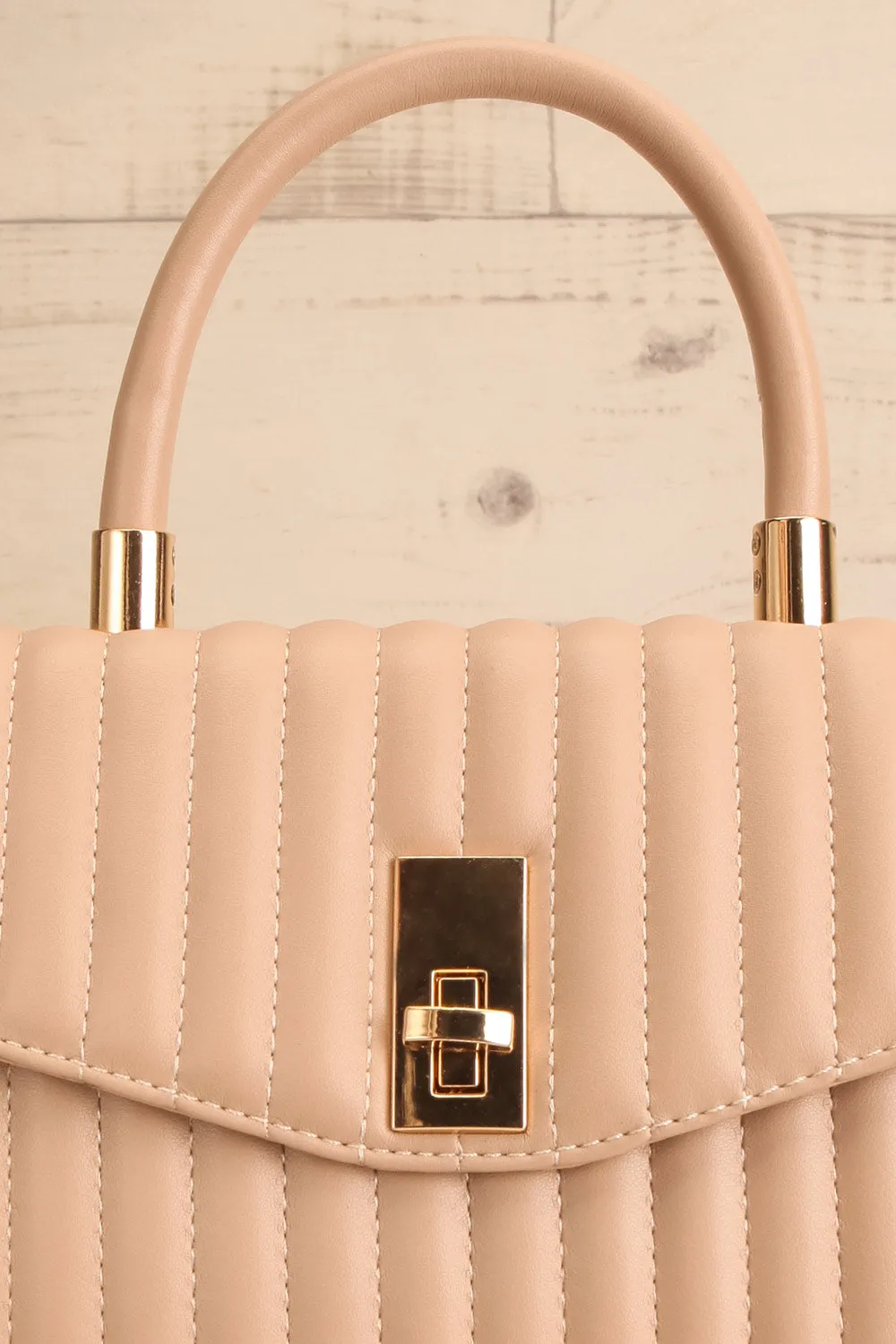 Cimulis Beige | Quilted Crossbody Handbag