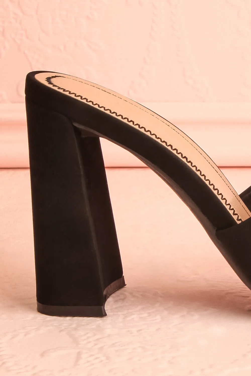 Cinah | Black High Heel Sandals