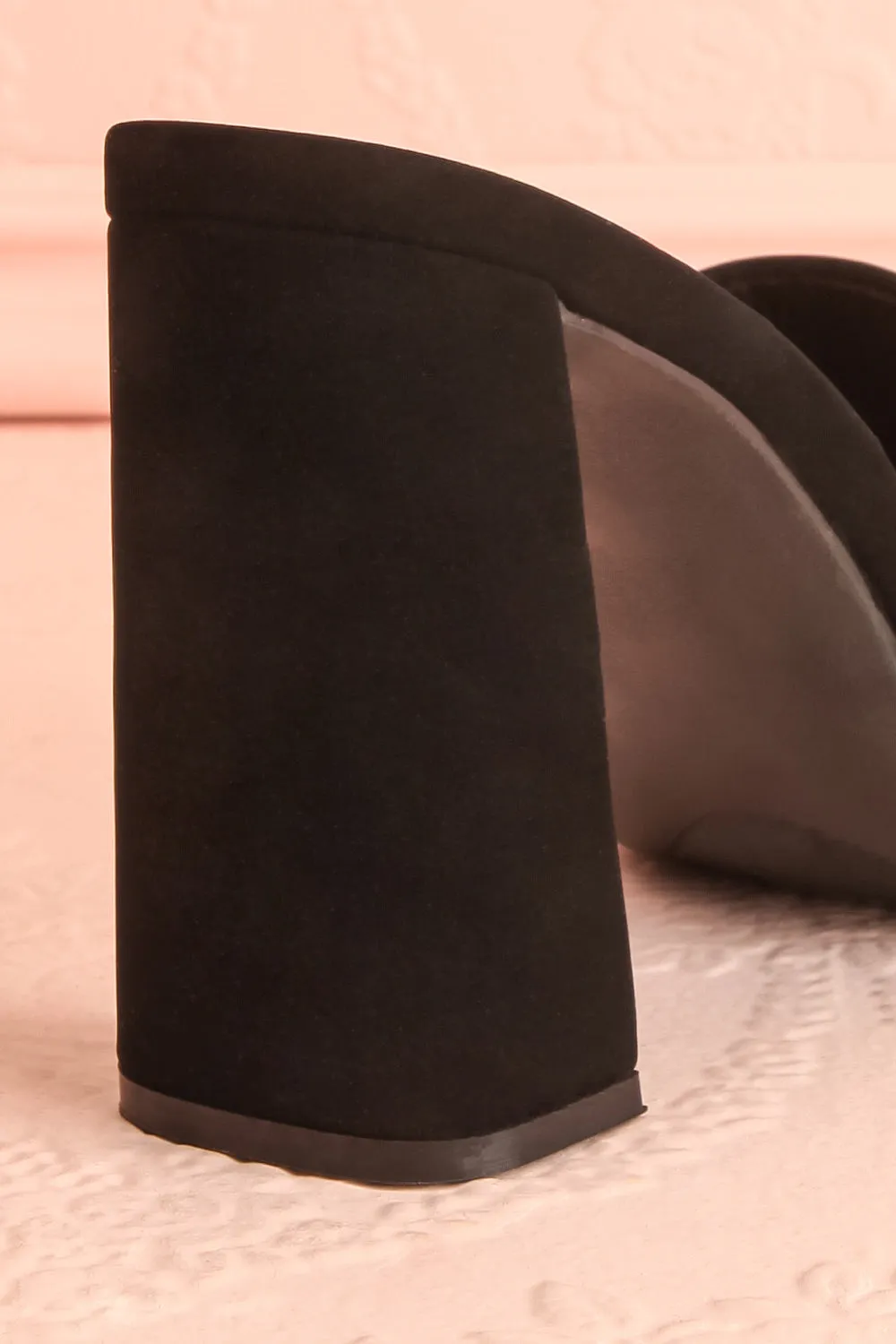 Cinah | Black High Heel Sandals