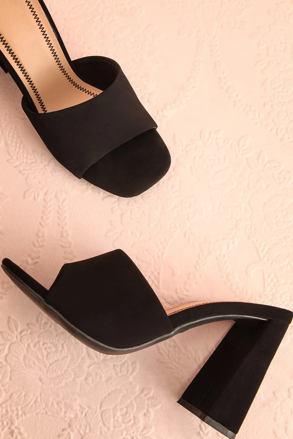 Cinah | Black High Heel Sandals
