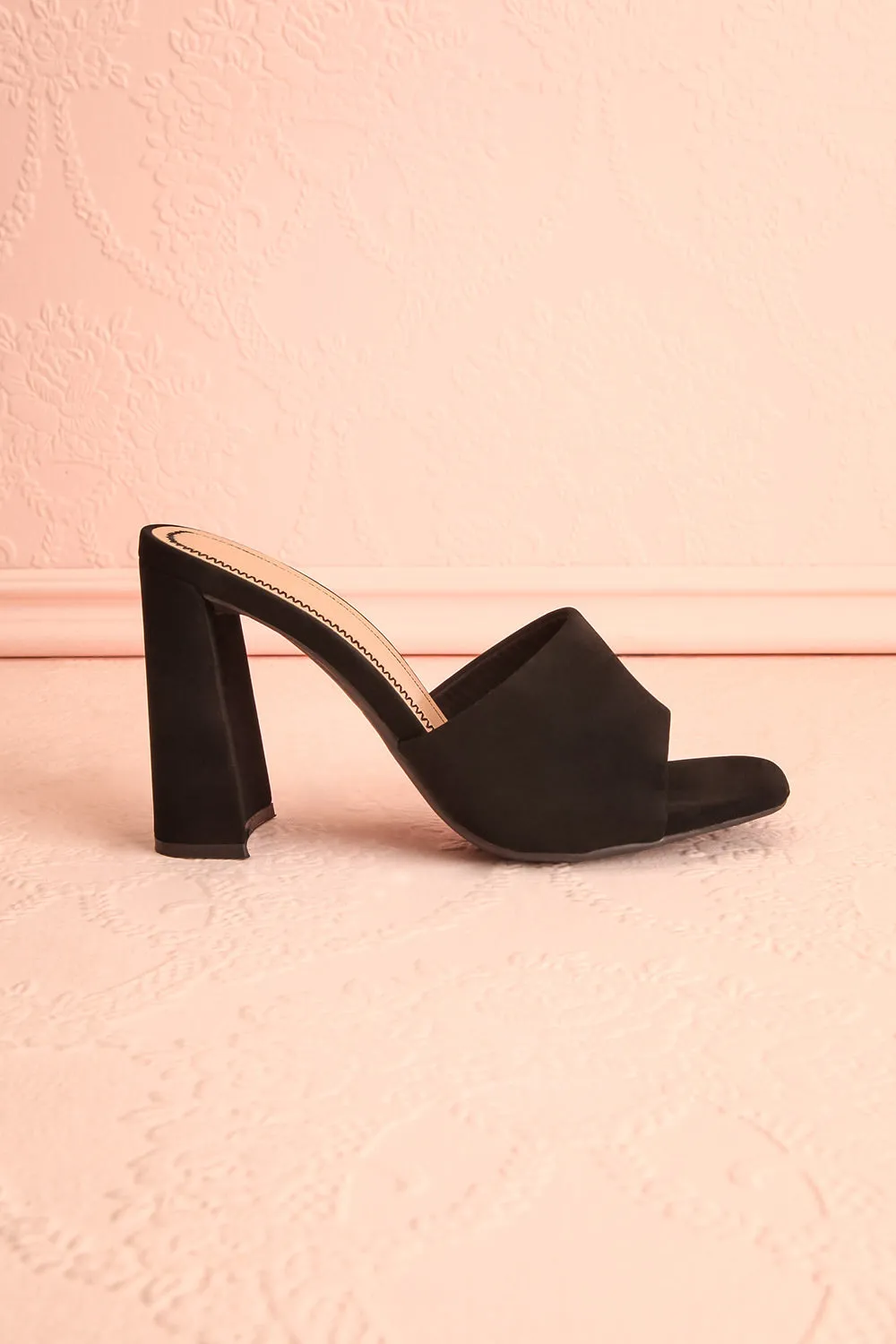 Cinah | Black High Heel Sandals