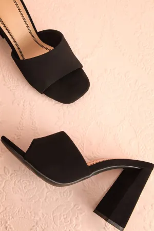 Cinah | Black High Heel Sandals