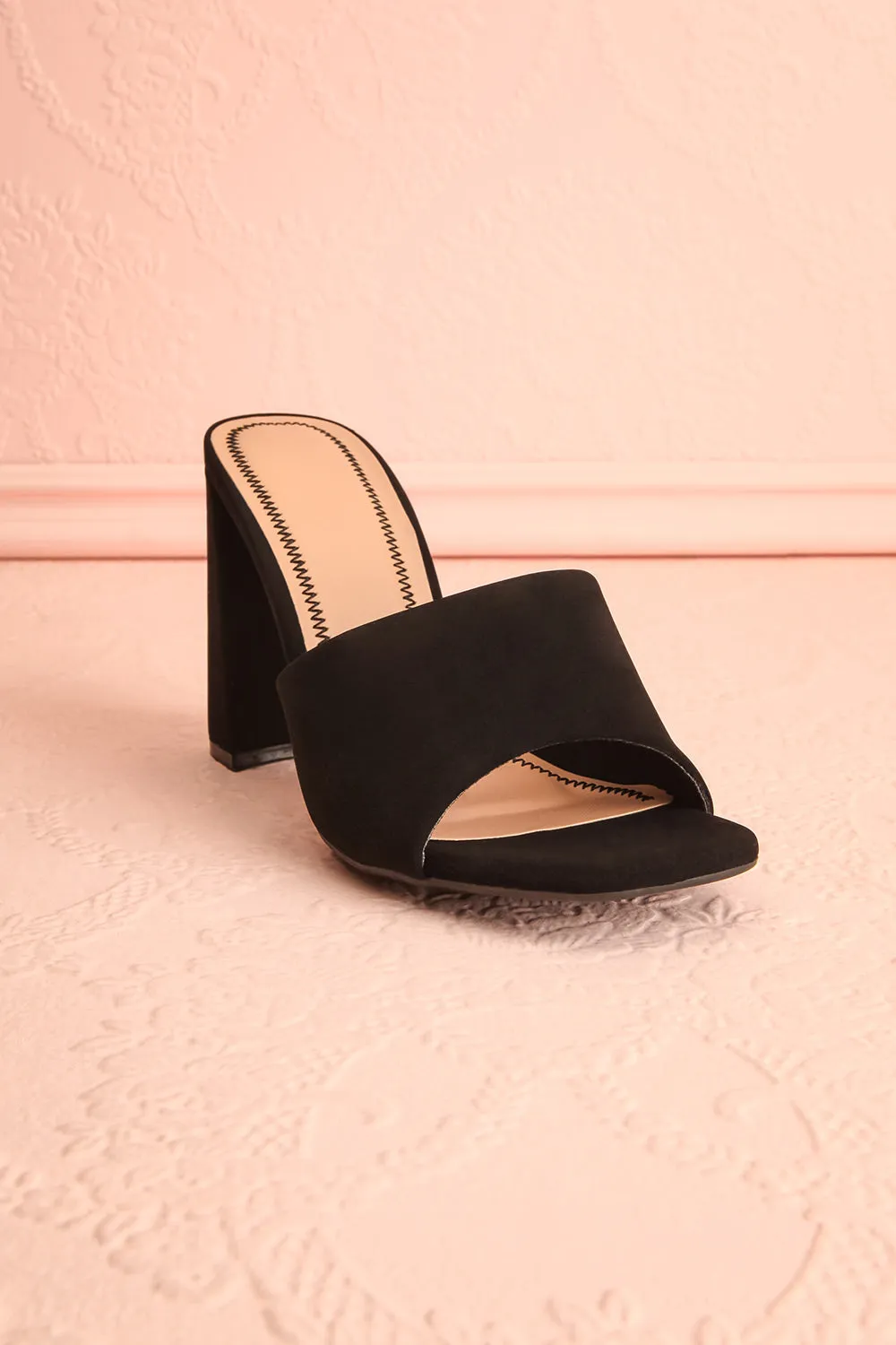 Cinah | Black High Heel Sandals