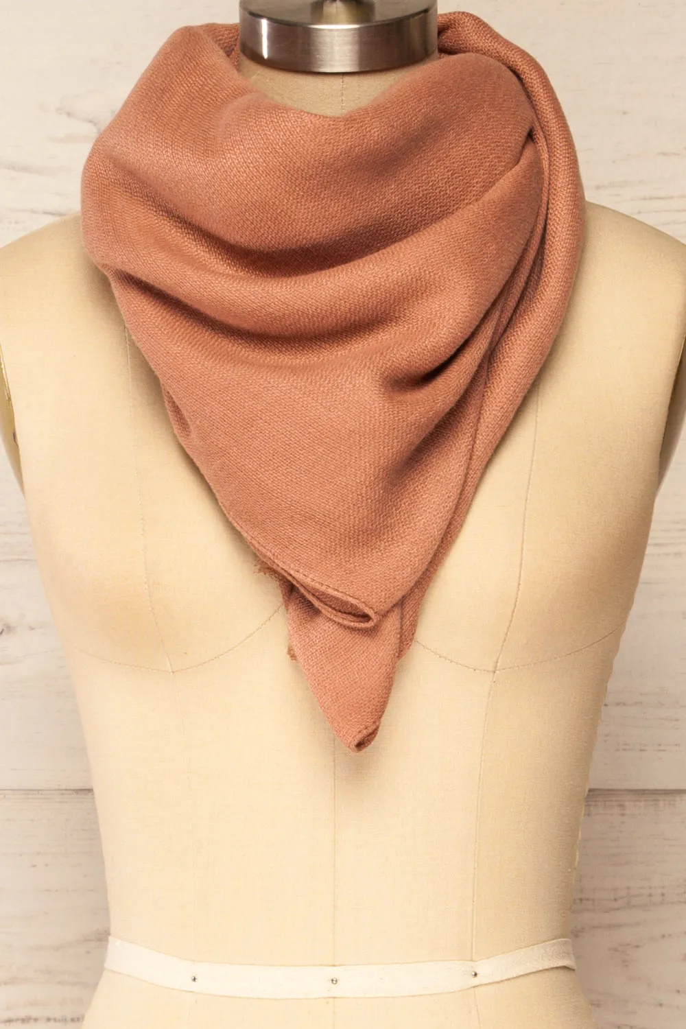 Classiqe Pink | Large Knit Scarf