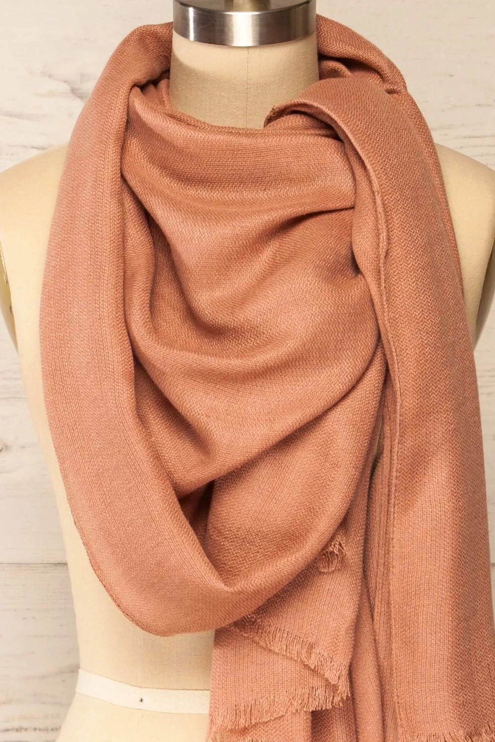 Classiqe Pink | Large Knit Scarf