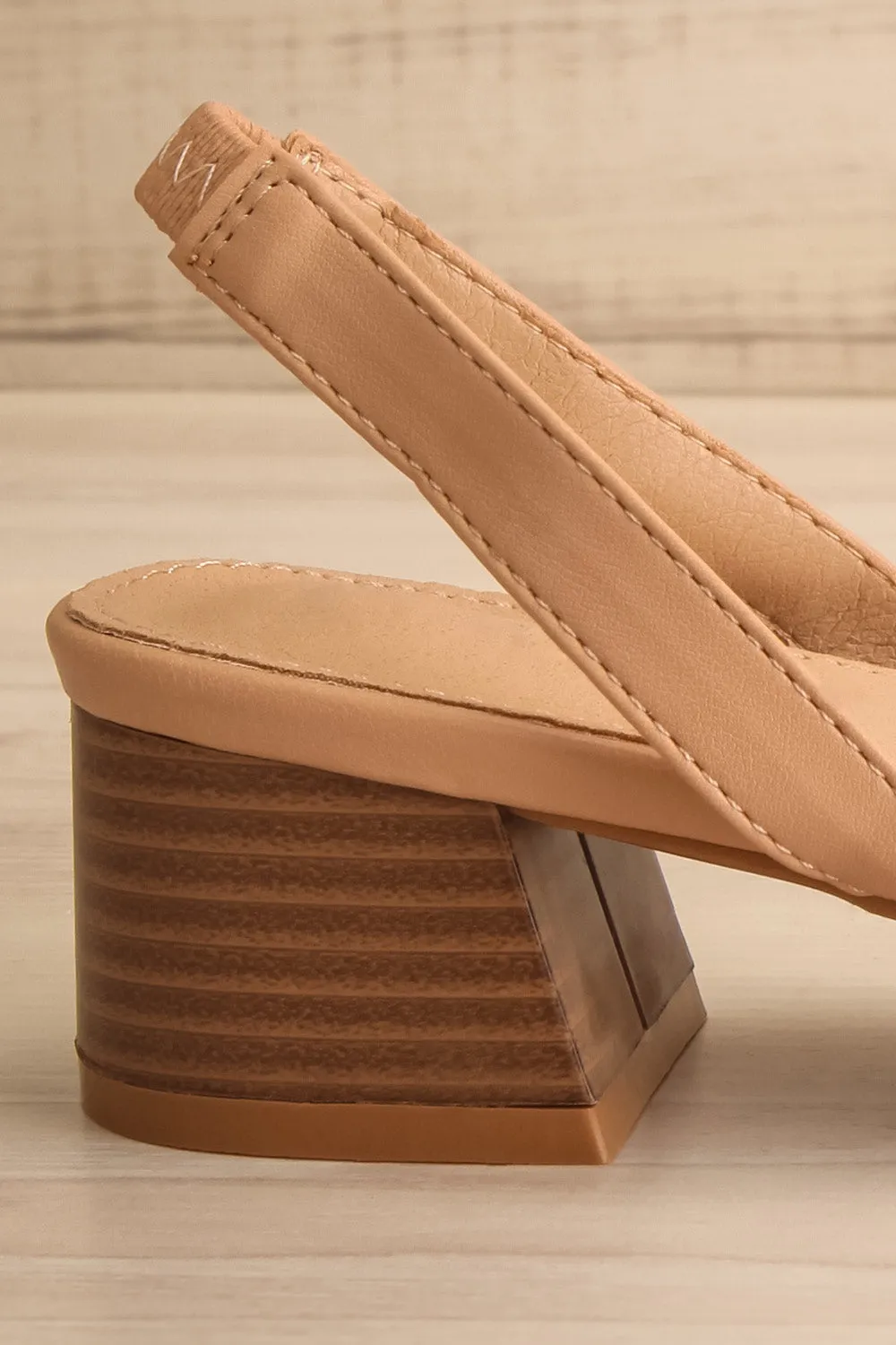 Complector Beige | Sling-Back Heels