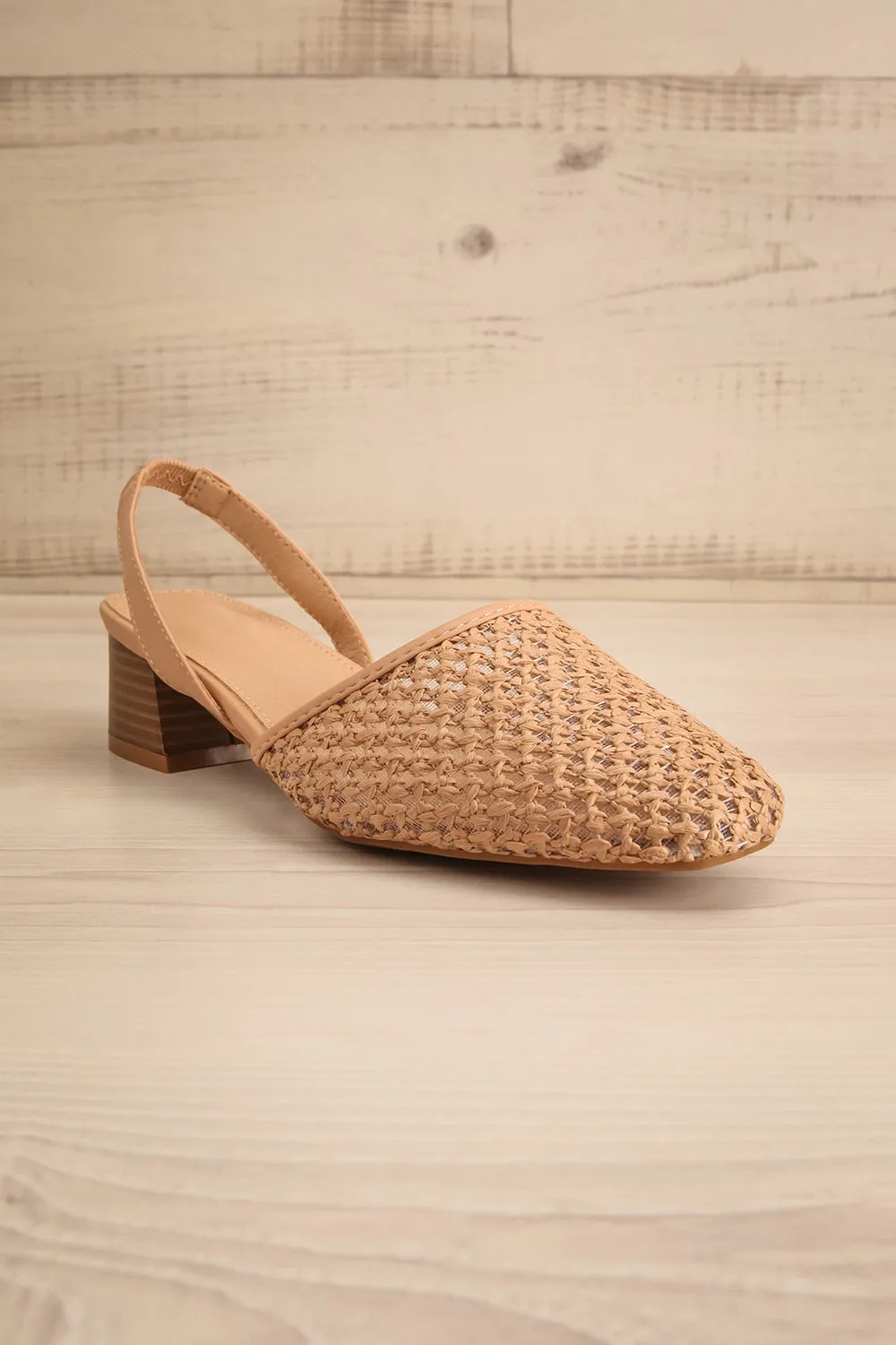 Complector Beige | Sling-Back Heels