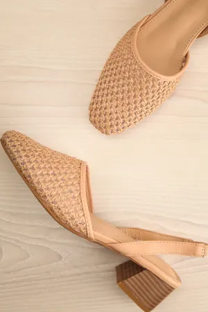 Complector Beige | Sling-Back Heels