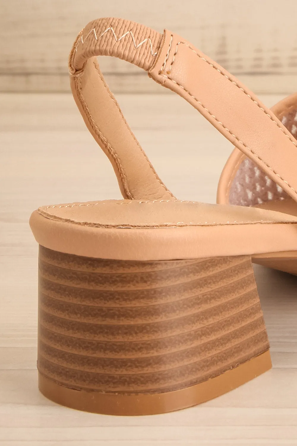 Complector Beige | Sling-Back Heels