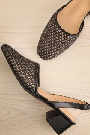 Complector Black | Sling-Back Heels