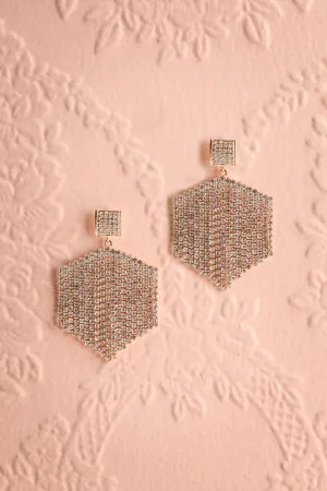 Constance Gold | Crystal Pendant Earrings