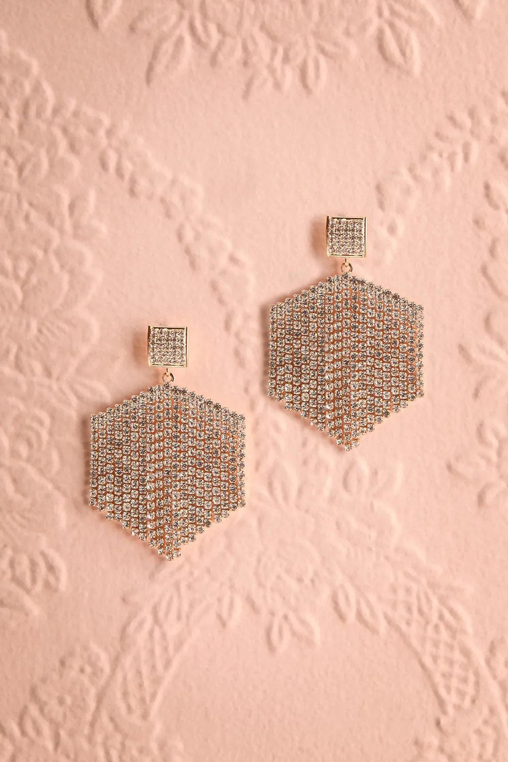 Constance Gold | Crystal Pendant Earrings