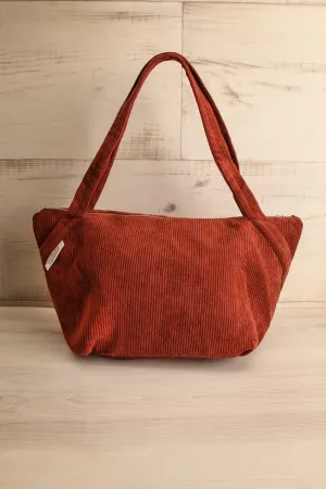 Cortura Brown | Corduroy Shoulder Bag