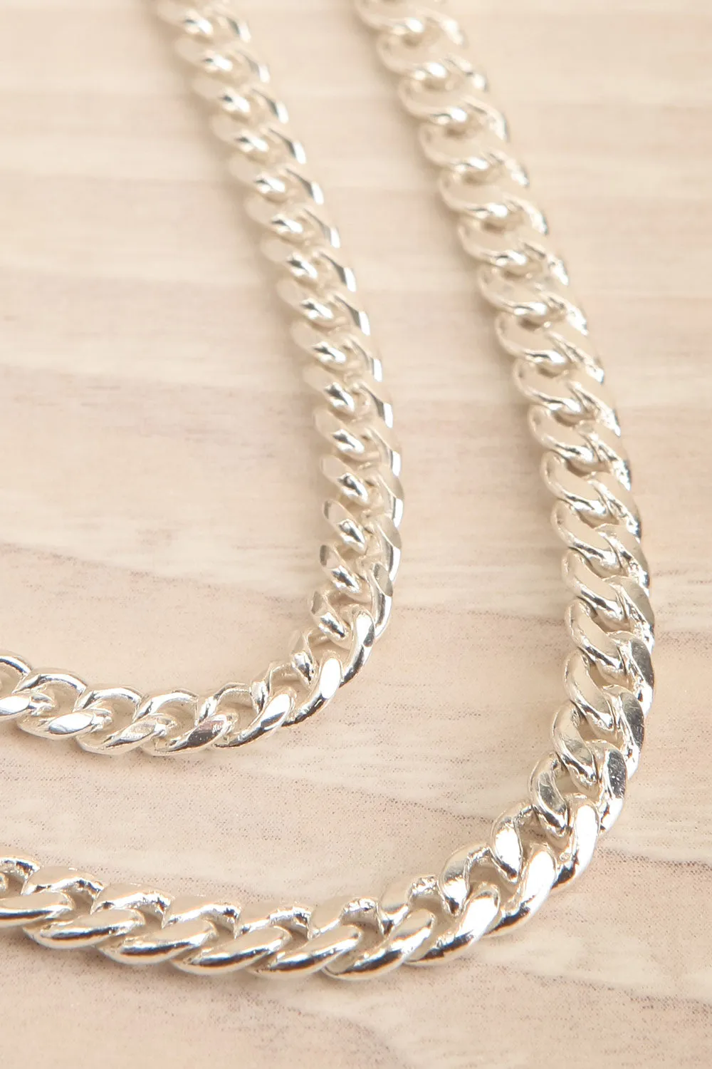Cotonnier Silver | Recycled 2-In-1 Curb Chain Necklace