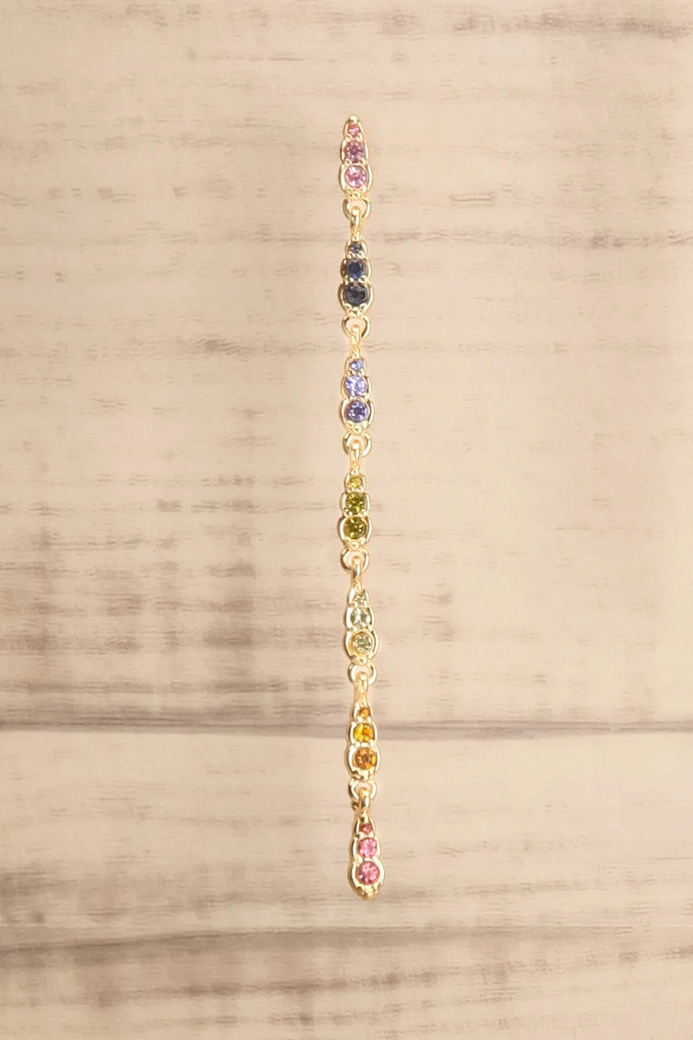 Cox | Rainbow Crystal Pendant Earrings