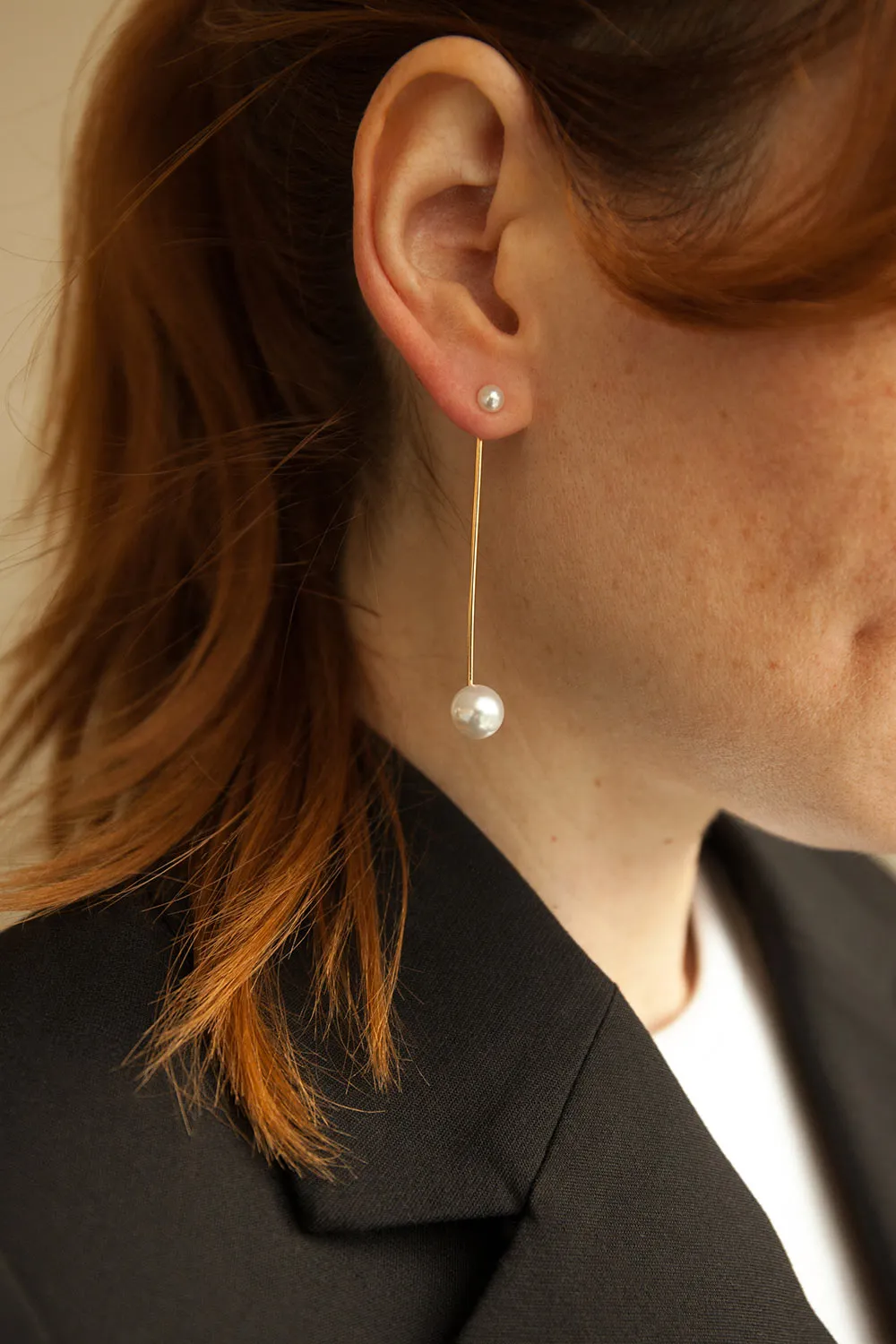 Cristobal | Gold Earrings w/ Pearls