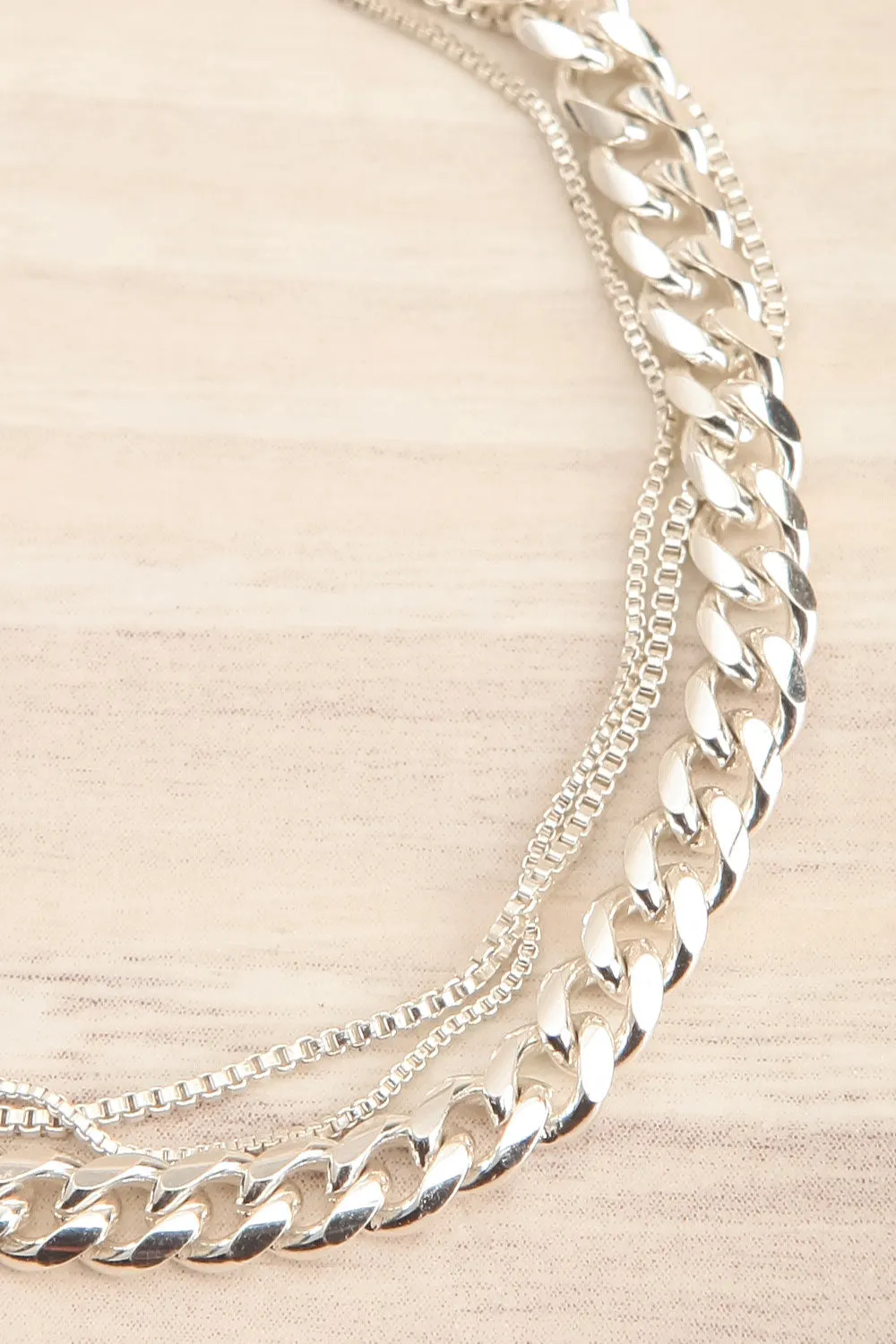Croate Silver | 3-in-1 Chain Bracelet