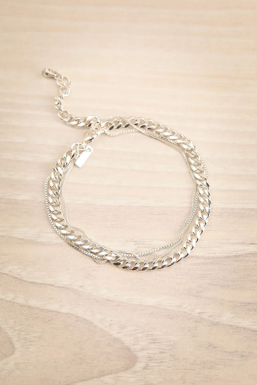 Croate Silver | 3-in-1 Chain Bracelet