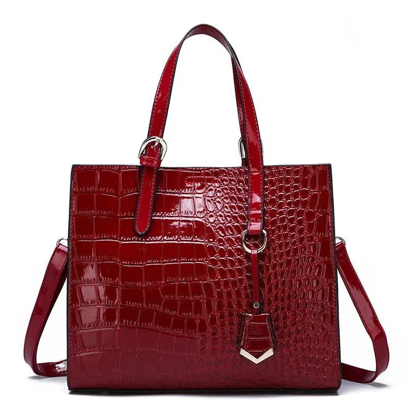 Crocodile Pattern Messenger Bag Anna Kay Co