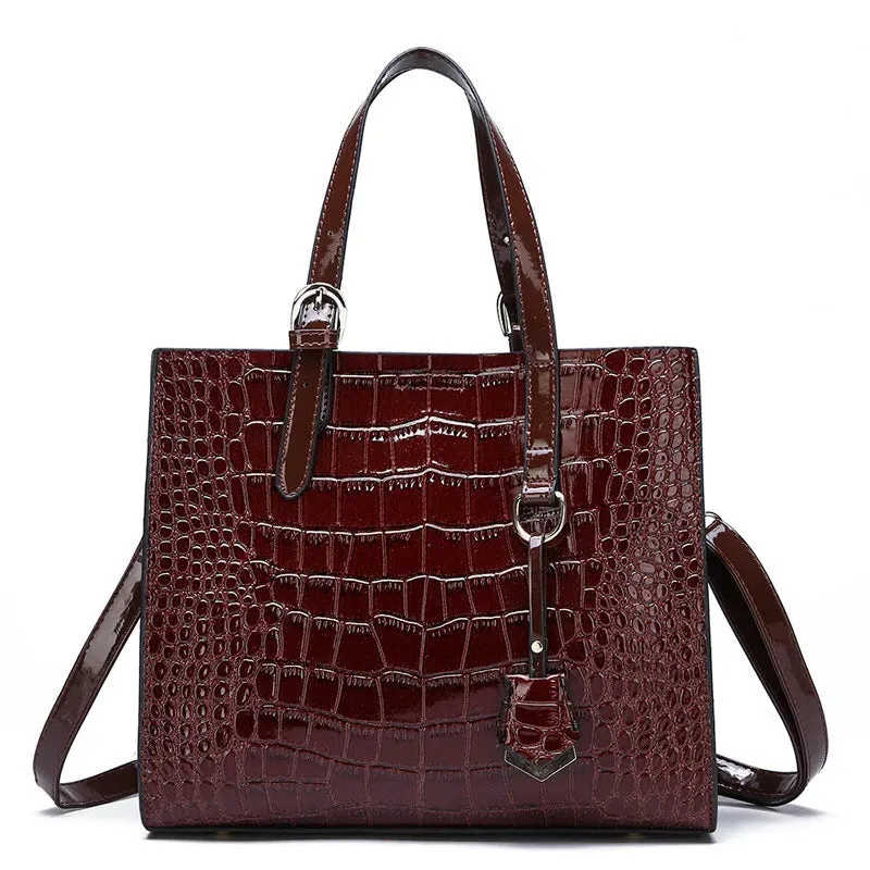 Crocodile Pattern Messenger Bag Anna Kay Co
