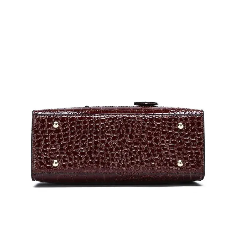 Crocodile Pattern Messenger Bag Anna Kay Co