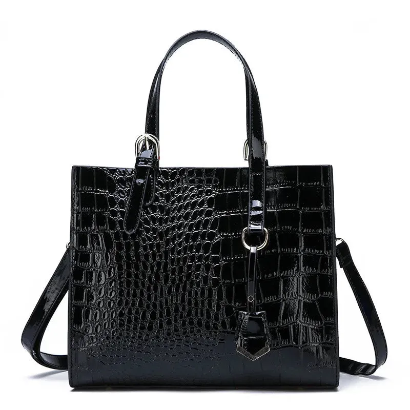 Crocodile Pattern Messenger Bag Anna Kay Co