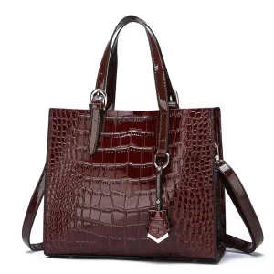 Crocodile Pattern Messenger Bag Anna Kay Co