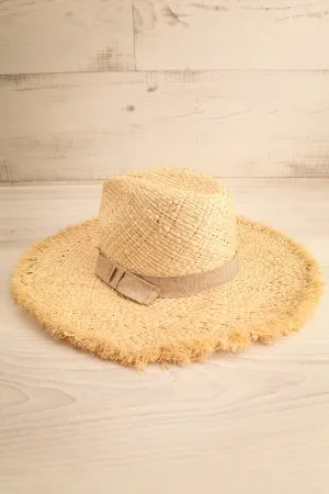 Croise | Straw Hat w/ Frayed Edge