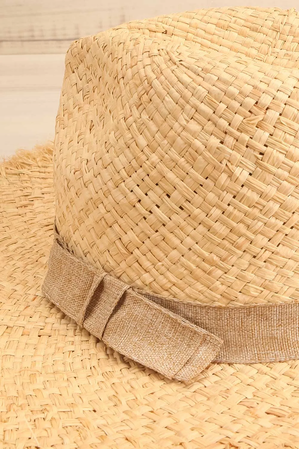 Croise | Straw Hat w/ Frayed Edge