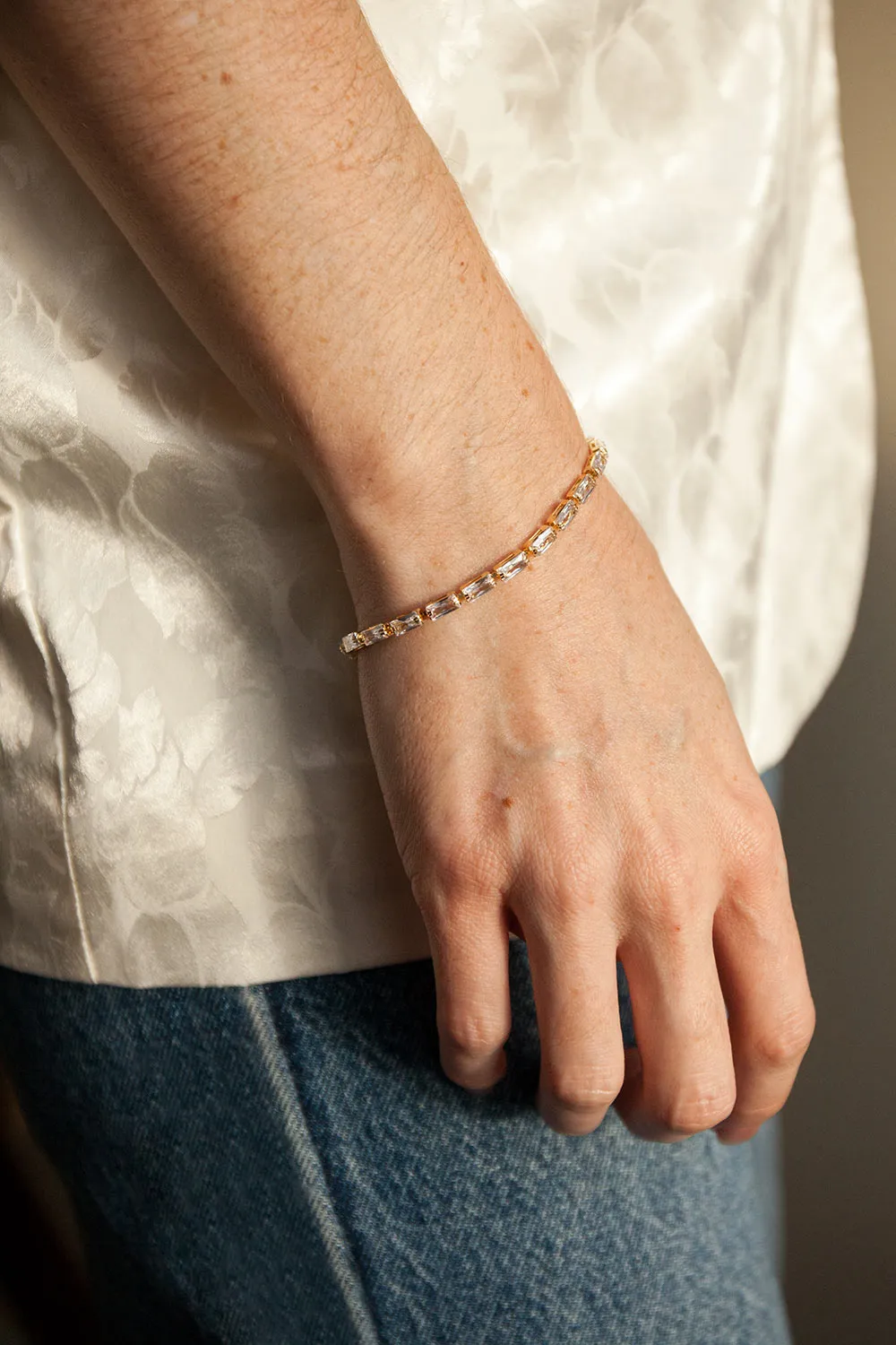 Croixe Silver | Crystal Bracelet
