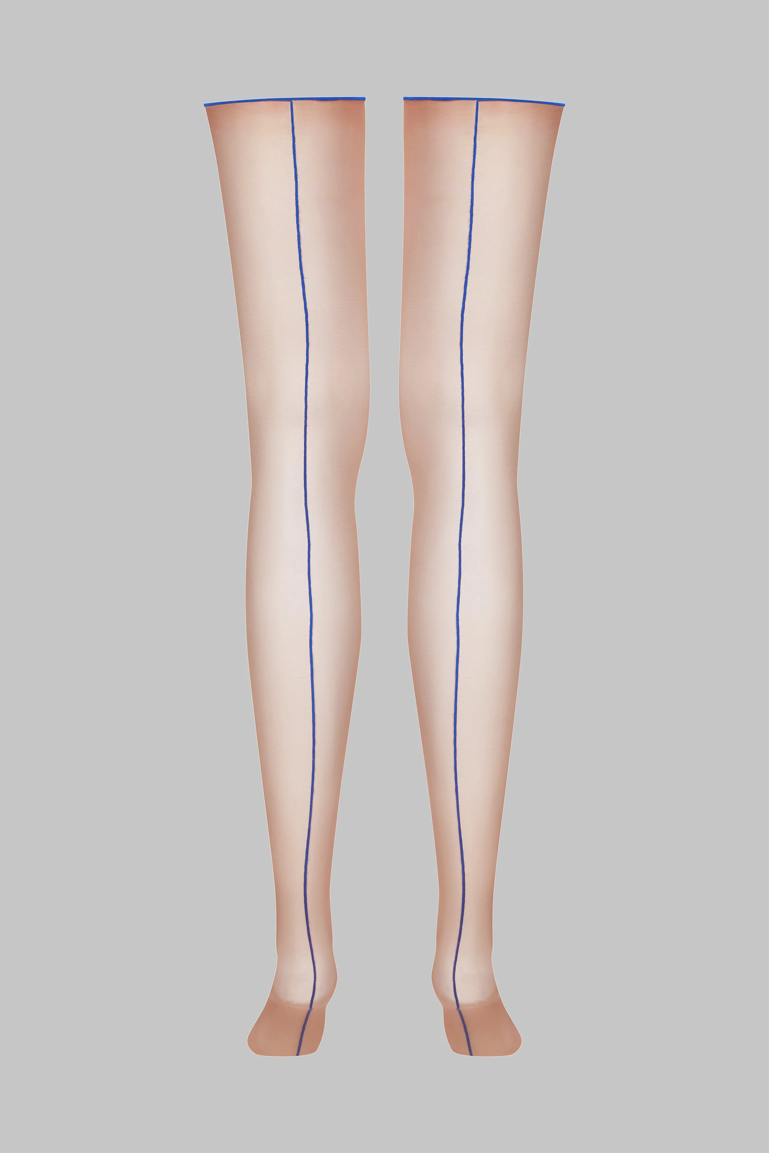 Cut and curled back seamed stockings - 20D - Les Coquetteries Maison Close