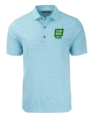 Cutter & Buck Tall Forge Eco Heather Stripe Stretch Recycled Polo