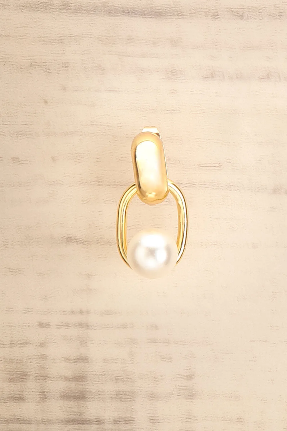 Cypres de Provence | Gold Plated Earrings w/ Pearl
