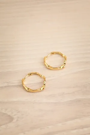 Dawna Gold | Organic Gold-Plated Hoops