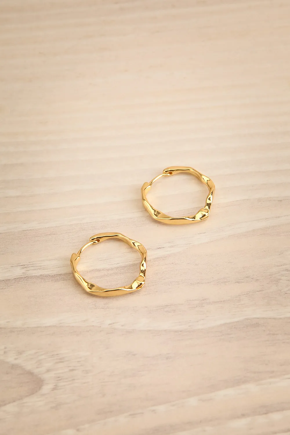 Dawna Gold | Organic Gold-Plated Hoops