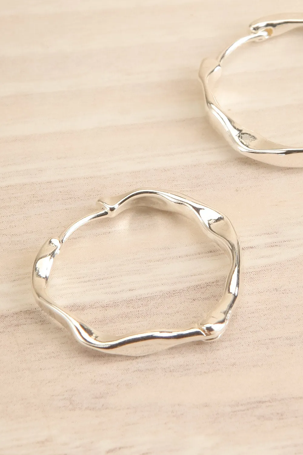 Dawna Silver | Organic Gold-Plated Hoops