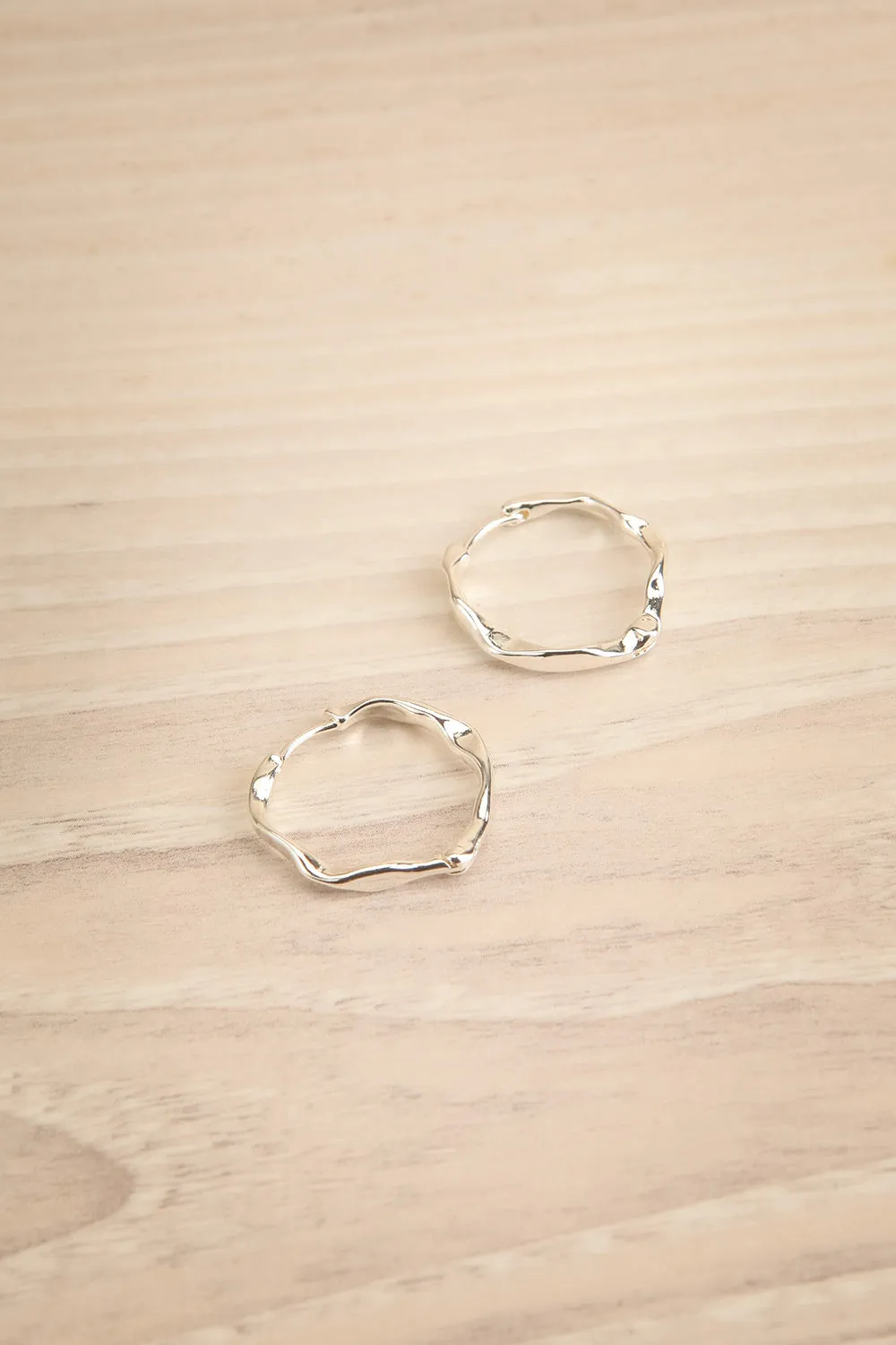 Dawna Silver | Organic Gold-Plated Hoops