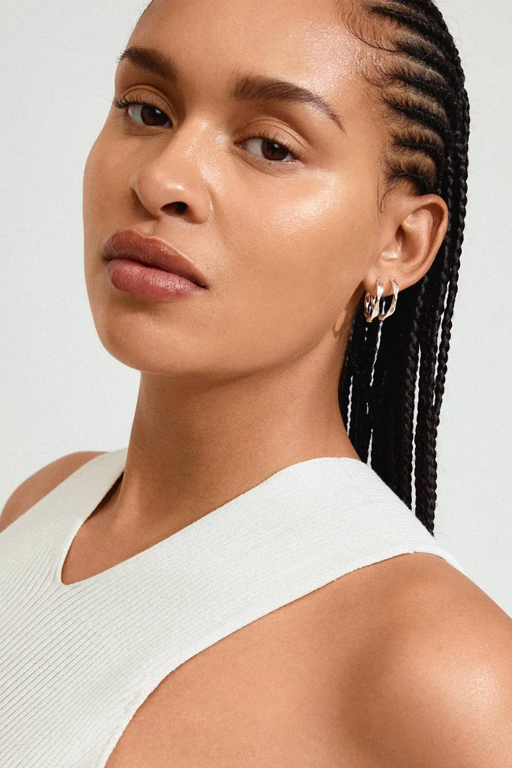 Dawna Silver | Organic Gold-Plated Hoops
